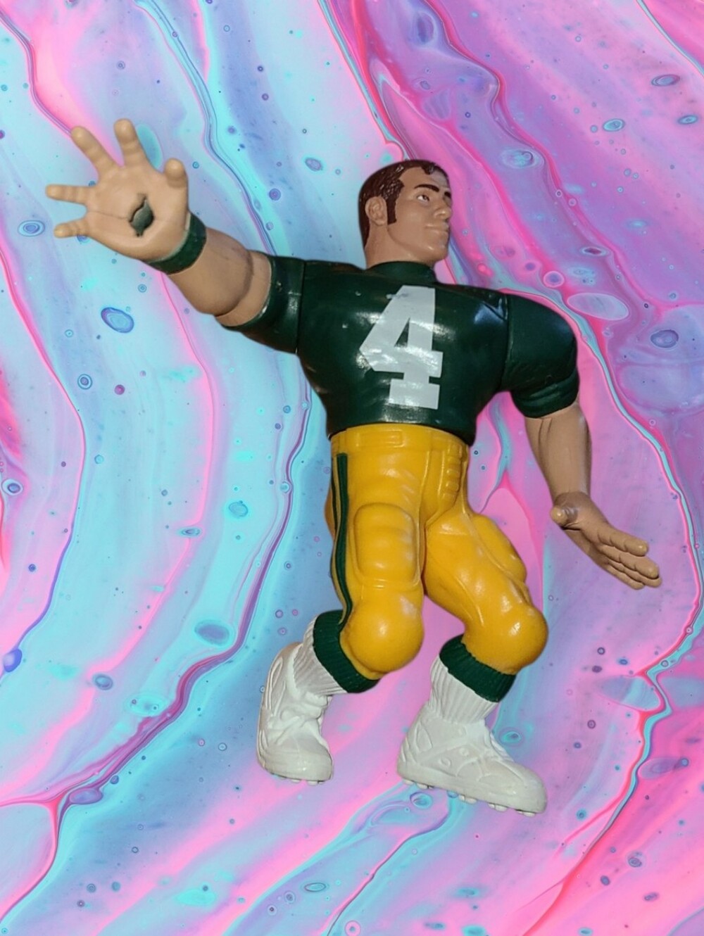Vintage 90's fair condition Brett Favre toy (as is)